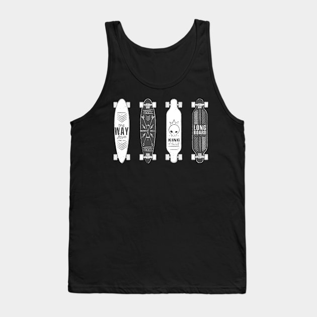 Four Skateboards Tank Top by saigon199x